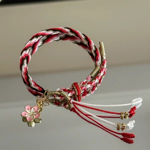 Pulsera Tejida Original Hecha a Mano Genshin Impact Yae Miko Cadena de Mano Regalo de Vacaciones - Imagen 1 de 3