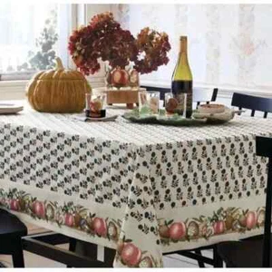 John Derian Target Tablecloth 84 x 60 inches Rectangular Indian Pattern - Picture 1 of 4