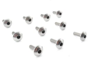 M6x20mm Linsenkopfschraube Edelstahl M6 Gewinde Linsenkopf breit Innensechskant - Picture 1 of 2