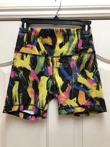 Lululemon Wunder Train High Rise Short 8" Black Pink Blue Biker Everlux SZ8 NWOT - Picture 1 of 5