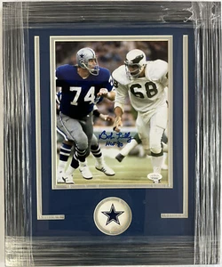 Bob Lilly “Mr. Cowboy” Dallas Cowboys Signed Autographed 17x14 Framed JSA Letter - Picture 1 of 10
