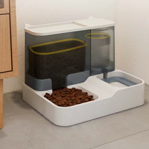 2 in 1Cat Dog Food Dispenser/Water Fountain Drink Bowl Automatic Pet Feeder UK - Picture 1 of 10