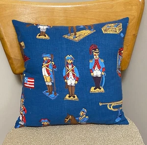 Handmade 1970s Retro Coloniawful Pillow Americana 14x14 - Picture 1 of 5