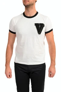 Valentino Men's White 2V3MG11Z95H V-Logo Crewneck Short Sleeve T-Shirt - Picture 1 of 6