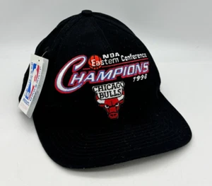 Vintage Snapback (1998) *CHICAGO BULLS* Eastern Conference Champions Hat Logo7 - Picture 1 of 7