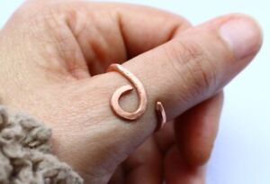 Solid Pure Copper Magnetic Healing Ring Men Women Arthritis Adjustable rings,