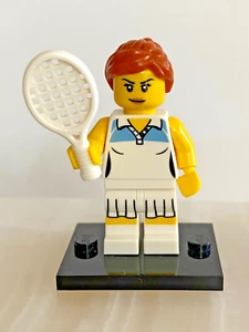 Lego Minifigure - Series 3 Female Tennis Player. LEGO1 - Picture 1 of 2