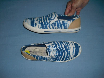 NEW Margaritaville Sailor Womens Blue Canvas Slip On Shoes Sneakers Flats size 9 Foto 1 de 4