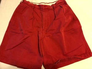 Men’s J.CREW Red Pleated Shorts size 31 - Picture 1 of 5