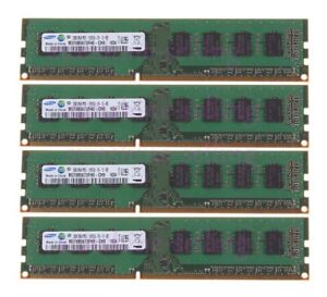 Samsung DDR3 RAM 8 GB 4X 2 GB 2RX8 PC3-10600U 1333MHz DIMM Desktop Memory CL9 @h