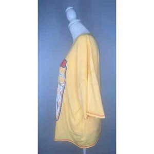 Harry Potter Hogwarts Yellow Short Sleeve T Shirt Womens size 2X (V) - Picture 1 of 8