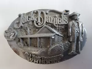 Vintage Bergamot Old Time No 7 Tennessee Whiskey Jack Daniels Belt Buckle 1989 - Imagen 1 de 8