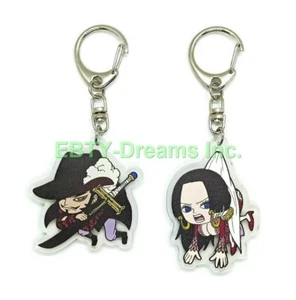 Set of 2 Anime Acrylic Keychain Dracule Mihawk, Boa Hancock - Picture 1 of 2