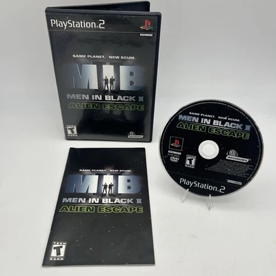 Men in Black II 2: Alien Escape (PS2 PlayStation 2) Tested Works CIB W Manual - Image 1 of 4