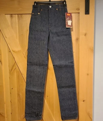 New! 80's Vintage Levi's Jeans Juniors Womens Size 6 24x32 Straight Jeans - Image 1 of 4