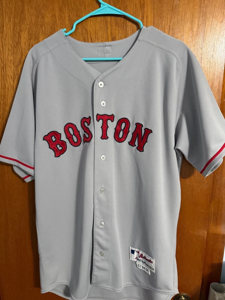 Camiseta Boston Red Sox 2008 usada em jogos Road #23 LUGO - Imagem 1 de 3