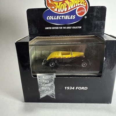 Hot Wheels Collectibles Black Box 1934 Ford WITH FLAMES Adult Collectors  I16 - Image 1 of 2