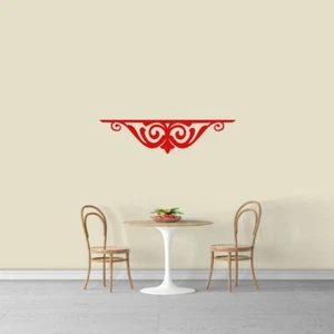 Fancy Shelf Flourish Wall Decal - Wall Accent, Shapes, Wall Art, Sticker, Decor - Picture 1 of 3