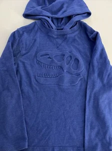 Cat&Jack Blue sz 6/7 Tyrannosaurus Hoody - Picture 1 of 7