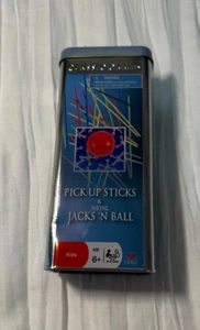 2007 Pick Up Sticks & Metal Jacks ‘N Ball - 30 Sticks, 10 Metal Jacks & Red Ball - Picture 1 of 5
