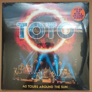 Toto: 40 Tours Around the Sun - New LTD Edition 3 LP Blue & Orange Burst Vinyl - Picture 1 of 2