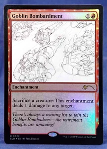 Goblin Bombardment - FOIL -MTG- Phil Foglio Sketch Secret Lair SLD- Excellent NM - Bild 1 von 4