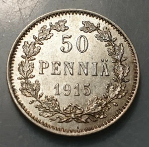 FINLANDIA FINLAND OCUPACION RUSIA RUSSIA 50 PENNIA 1915 SC- - Imagen 1 de 2