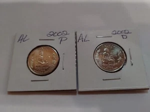 2002 P & D Alabama State Quarter Set CHBU Uncirculated from US Mint Bag - Picture 1 of 6