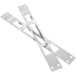 2Pcs Door Jamb Reinforcement Repair Kit Frame Buckle Security Plate Home - Picture 1 of 11