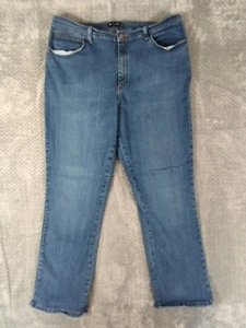 Lee Women's Blue High Rise, Relaxed Fit 1889 Straight Leg Jeans, Size 16 Medium - Picture 1 of 13