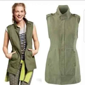 Cabi 5101 Explorer Vest Jacket Utility Army Green M Cargo Military Style NEW - Picture 1 of 10