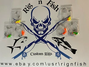 (6) Surf / Pier Fishing Rigs: Pompano, Whitings, Croakers, Snappers, Spots, Etc. - Picture 1 of 18