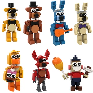 7 STCK. MOC Bonnie Foxy Five Nights At Freddy's Building Blocks FNAF Actionfigur - Bild 1 von 8