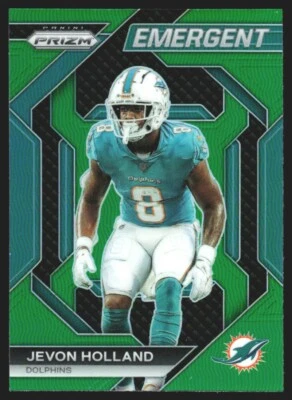 2023 Panini Prizm Emergent Green Jevon Holland #H-12 JW1 - Image 1 of 2