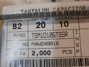 50PCS TSM1D106TSSR Tantalum Capacitor 10uf 20V 20% case B2 PARTSNIC - Picture 1 of 1