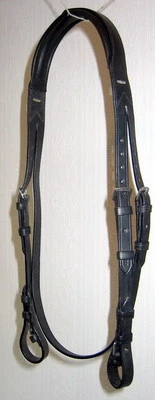 FSS Slimline Comfort Padded Poll Headpiece Bridle 5/8 Cheekpiece Noseband Holes - image 1 of 4