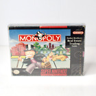 Monopoly Super Nintendo SNES Authentic BOX ONLY with Plastic Protector