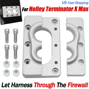 For Holley Terminator X Max Billet Aluminum Fire Wall Pass Through Raw Bracket - Picture 1 of 9