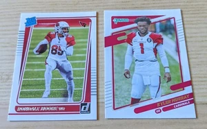 2021 Donruss, Kyler Murray, Arizona Cardinals #245 + RONDALE Moore RATED ROOKIE - Picture 1 of 2