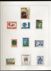Colombia 1974/86 selezione di francobolli sportivi nuovi integri MNH T80 - Bild 1 von 1