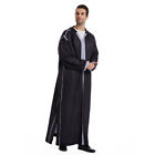 Men's Middle Eastern Clothes Long Sleeve Muslim Islamic Round Neck Kaftan