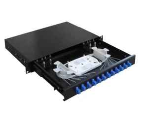 1U 19'' 12 Port SC Fiber patch panel loaded with pigtail,adapter,Splice tray-908 - Picture 1 of 1