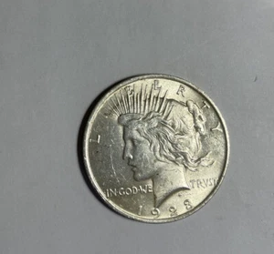 1923 D Peace Silber Dollar Stempelglanz USA Münze - Bild 1 von 4