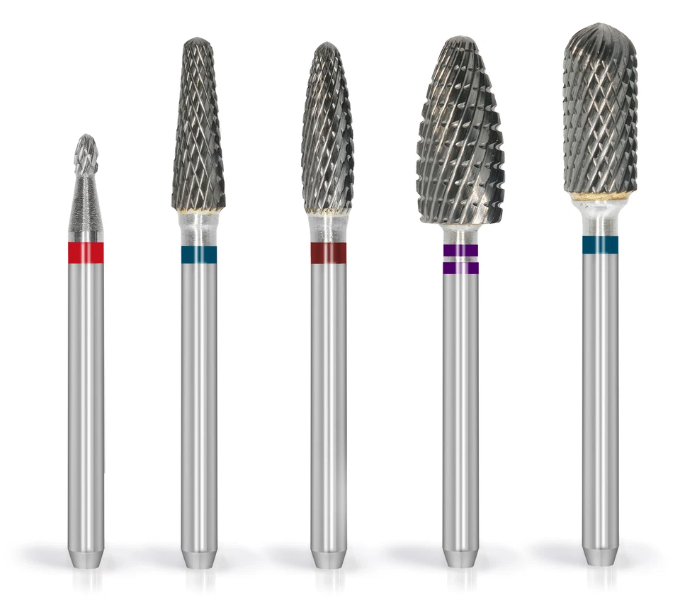 SNC 5er HARTMETALL-BITS - Fräseraufsätze Set für Maniküre und Pediküre