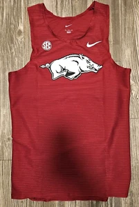 Nike Pro Elite Arkansas Razorbacks Team Issued Singlet Tank Top Men's Sz XL RARE - Picture 1 of 9