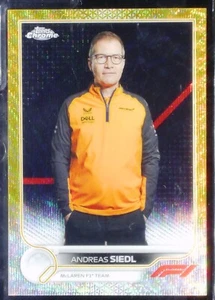 2022 Topps Chrome Formula 1 F1 Crew Team Gold Wave Refractor /50 Andreas Seidl - Picture 1 of 2
