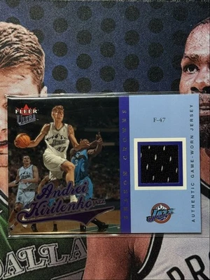 2004-05 Ultra Season Crowns Game Used Platinum Jersey Andrei Kirilenko 11/29 - Image 1 of 2