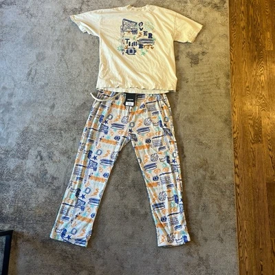 Overtime Pajama Men’s Set Of Pajama Pants And T Shirt - Image 1 of 4