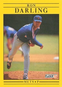 1991 Fleer #144b Ron Darling - Picture 1 of 2