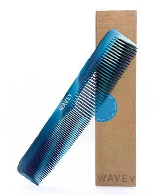 Quality Hair Comb Men Women Recycled Ocean Plastic 7 Inch Wide Fine Tooth - Image 1 of 4